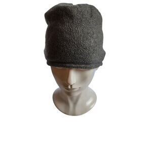 Grey Faux Fur Lined Winter Cap, Unisex. One Size
